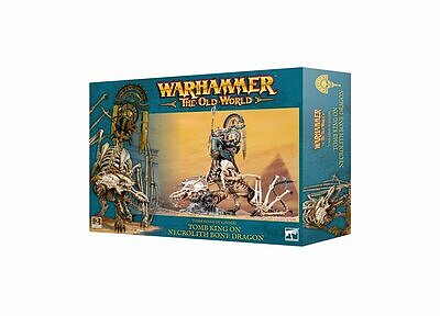 TOMB KINGS OF KHEMRI: TOMB KING ON NECROLITH BONE DRAGON 