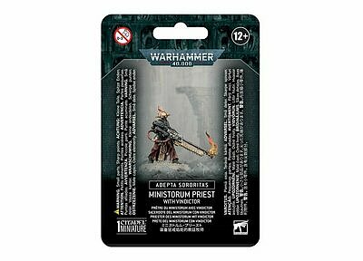 ADEPTA SORORITAS: MINISTORUM PRIEST WITH VINDICTOR 