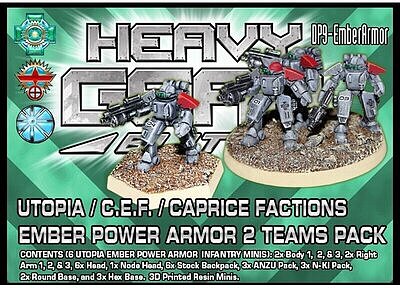ユートピア／CEF／カプリス：エンバー・パワーアーマー（２チームパック） 新製品