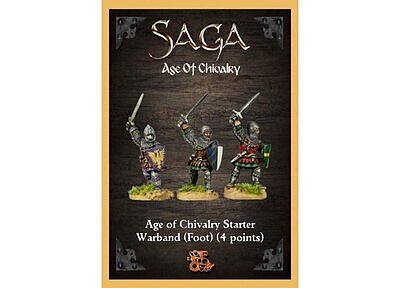 CHVSB01 SAGA: Age of Chivalry - 4 Point Warband (Foot) (25 Figures) 