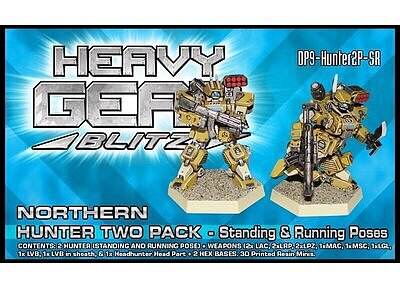 Hunter Two Pack - Standing & Running Poses 3D Printed Resin Miniature 