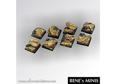 Egyptian Ruins Square Bases 20mm (5) 