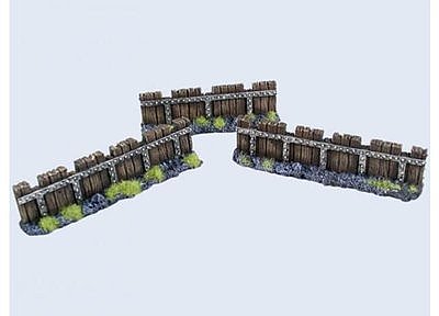 28mm Fantasy Terrain: Archer Walls Set #1 (3) 