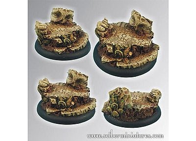 Round Bases: Ancient Ruins 50mm - Round Edge #2 