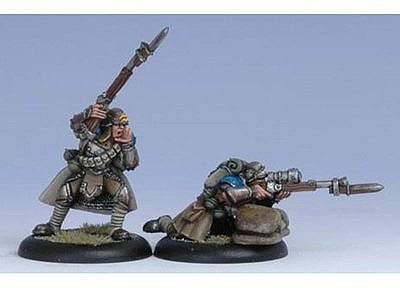 Cygnar Trencher Officer  & Sharpshooter 