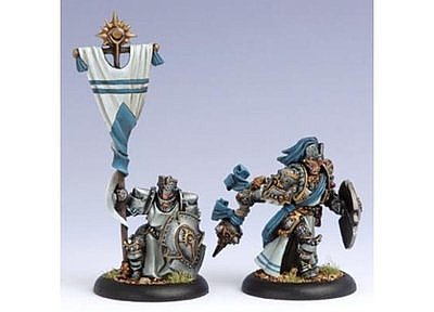Cygnar Allies: Precursor Knights Officer and Bearer Blister Pack Cygnar Allies: Precursor Knights Officer and Bearer Blister Pack