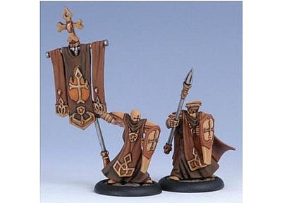 Protectorate of Menoth Temple Flameguard Officer & Standard Bearer 